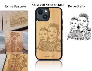 INDIVIDUELL iPhone 15 Bambus-Kunststoff